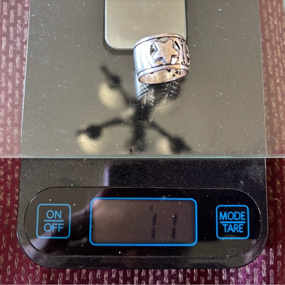 RARE SILPADA 925 Oxidized Silver Sun, Moon, Star Wide Band Ring R1749 - 11 grams - Picture 10 of 10